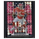 Patrick Mahomes Pink Prizm 2022 Mosaic #256 Football Card