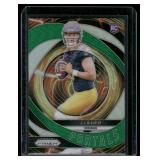 JJ McCarthy RC 2023 Rpizm Portals Insert #7 Rookie Minnesota Vikings Football Card