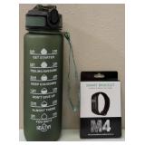 Smart Bracelet M4 & Green Water Bottle (View Photos)
