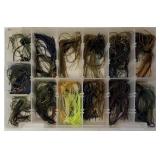 Gander Mountain - 13-Try Tackle Box with a mix of new and used bass jigs!