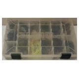 Gander Mountain - 13-Try Tackle Box with a mix of new and used bass jigs!
