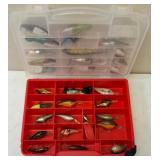 Tackle Box Top & Inside Full with varies " Crank Baits"