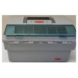 Rubbermaid Pro Series tacklebox- Inside loaded with many damaged RAPALAS mostly lips customized for use, repair, or parts.