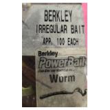 100 approx 10" Berkley Power Worms Pumpkin 1 Chart