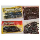Lot of Berkley Power Bait 4" & 3" Craws & 3" Frog Trailer