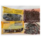 Lot of Berkley Power Bait 4" & 3" Craws & 3" Frog Trailer