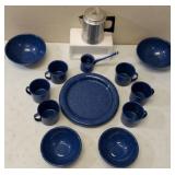 Dishes & Coffee Pot Ideal for Camping (View Photos)