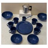 Dishes & Coffee Pot Ideal for Camping (View Photos)