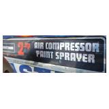 Sears Craftsman 2HP Air Compressor/Paint Sprayer with Sanborn Portable Tank and Reel Hose