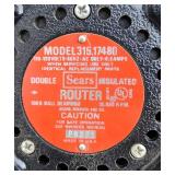 Skil 1 3/4 HP Router with Black & Decker Deluxe Utility Drill with Router Attachment, Craftsman Router with table and Bits