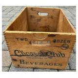 Two Vintage Wood Crates from Western World Champion Ammunition plus Clicquot Club Beverages and Vintage Nail Wooden Barrel Keg