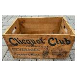 Two Vintage Wood Crates from Western World Champion Ammunition plus Clicquot Club Beverages and Vintage Nail Wooden Barrel Keg