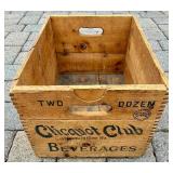 Two Vintage Wood Crates from Western World Champion Ammunition plus Clicquot Club Beverages and Vintage Nail Wooden Barrel Keg