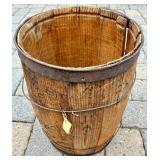 Two Vintage Wood Crates from Western World Champion Ammunition plus Clicquot Club Beverages and Vintage Nail Wooden Barrel Keg