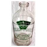 Vintage Glenwood Inglewood Famous Spring Water Glass 1/2 Gallon Water Bottle