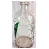 Vintage Glenwood Inglewood Famous Spring Water Glass 1/2 Gallon Water Bottle