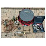 Craftsman Settling Torch and Regulators plus Weller Soldering Gun and Pen