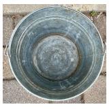 Gedneys 3 gallon Salad Dressing Container and Galvanized Metal Bucket Collection