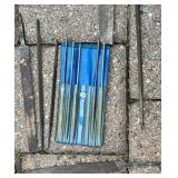 Assortment of Files, Molding Head Set, Wood Rasp with Metal Tool Box