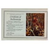 "Autumn Duet - Cardinals" Art Print by Jeff Renner