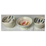 3 Piece Handmade Pottery Bowl Set