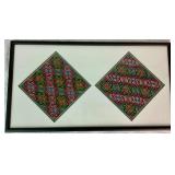 Framed Hmong Textile Art