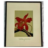"Solitary Splendor" Orchid Framed Art Print by Sybil Shane