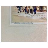 "Old Inn, Winchester" Matted Watercolor Print by A.F. Mettel