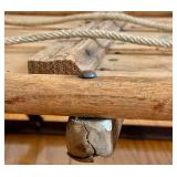 Vintage Speed Boy Wooden Sled with Metal Runners 40" x 22"