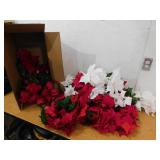 Faux Poinsettias Decor