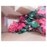 Faux Poinsettias Decor