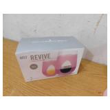 (4) Glass Stemless Wine Glasses w/ Removable Silicone Grippers