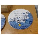 (2) Decorative Spin Tables