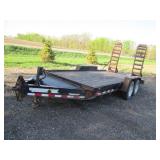 Dual axel trailer with 16 x 7' deck...