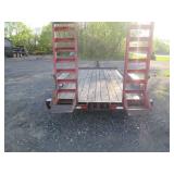 Dual axel trailer with 16 x 7