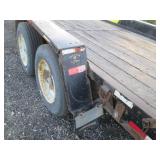 Dual axel trailer with 16 x 7