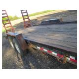 Dual axel trailer with 16 x 7
