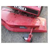 Toro mower with 60" deck and bagger...