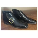 Black Leather Monk Strap Dress Shoes by Nunn Bush
