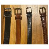 Four Leather Belts