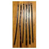 Six Leather Belts