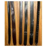 Six Leather Belts