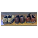 Three Pairs of Size 13 Mens Shoes by E.T. Wright and Vibram