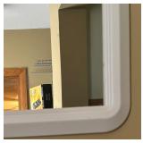 Decorative White Wall Mirror