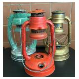 Three Vintage Lanterns
