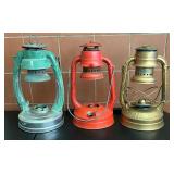 Three Vintage Lanterns