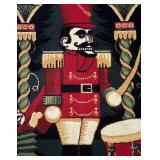 Christmas 1994 Nylon Rug Vintage Milliken Nutcracker Seas Soldier