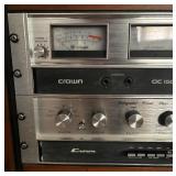 Crown Integrated Circuit Stereo Console, Crown Dual Channel Laboratory Amplifier and Crown Output Control Console