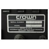 Crown Integrated Circuit Stereo Console, Crown Dual Channel Laboratory Amplifier and Crown Output Control Console