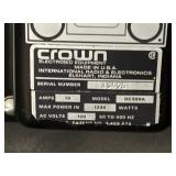 Crown Integrated Circuit Stereo Console, Crown Dual Channel Laboratory Amplifier and Crown Output Control Console
